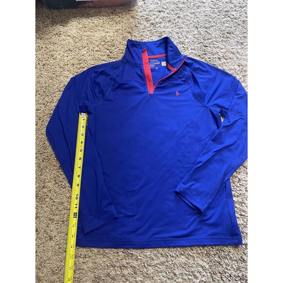 Polo Ralph Lauren Performance Quarter Zip Pullover, Blue, Size L - Picture 5 of 6